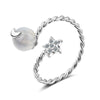 Crystal Heart Fashionable Ring Personality Women Resizable Ring-Rings-Arimonz-White-Arimonz
