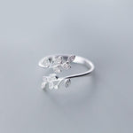 Crystal Leaf Ring-Rings-Arimonz-Arimonz