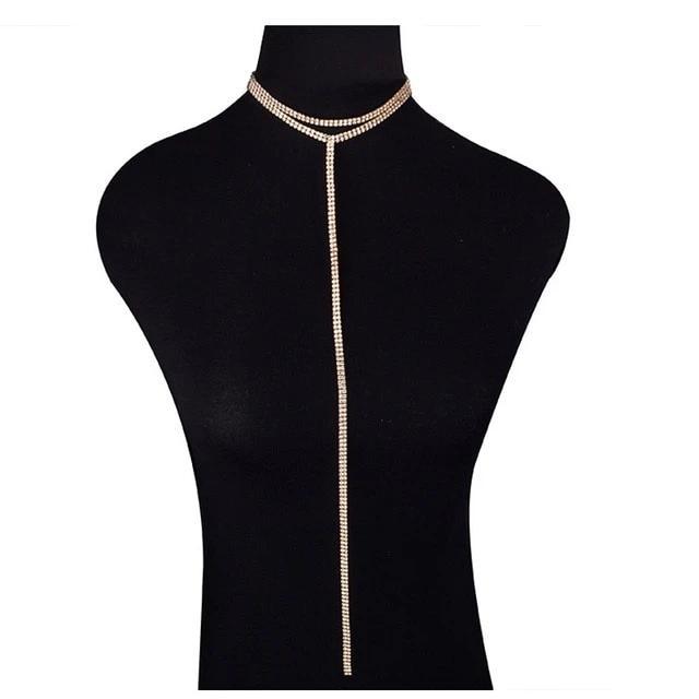 Crystal Luxury Statement Choker Necklace-Necklaces-Arimonz-4-Arimonz
