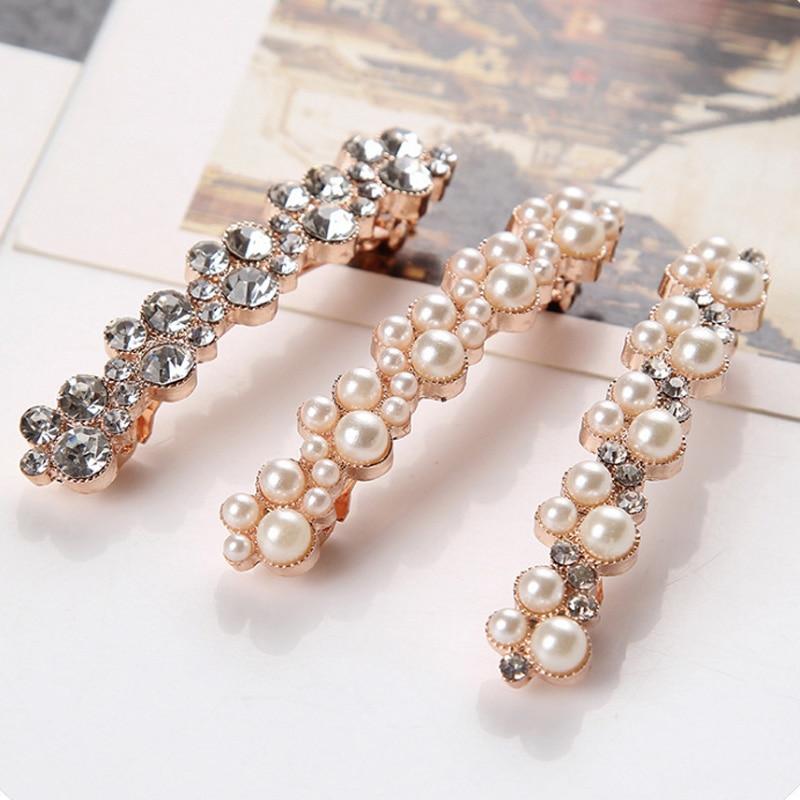 Crystal Pearl Hair Clip-Hair Accessories-Arimonz-Arimonz