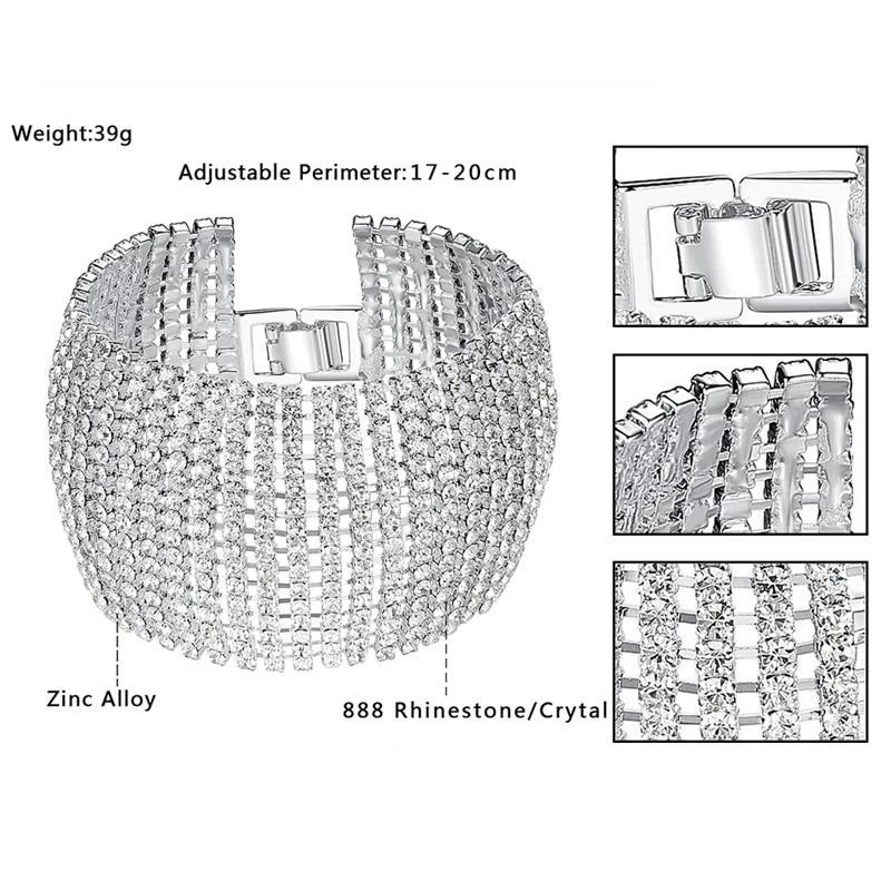 Crystal Rhinestone Jewelry Bracelets-Braceletes-Arimonz-Arimonz