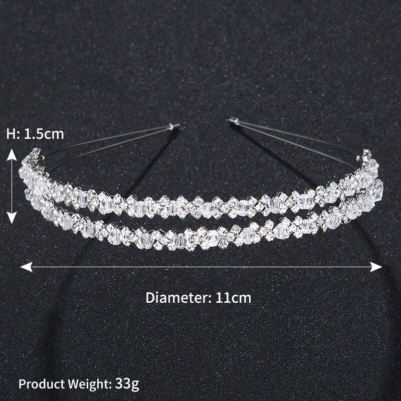Crystal Rhinestones Hairbands Tiaras Beads Crowns Hair Accessories-Hair Accessories-Arimonz-Arimonz