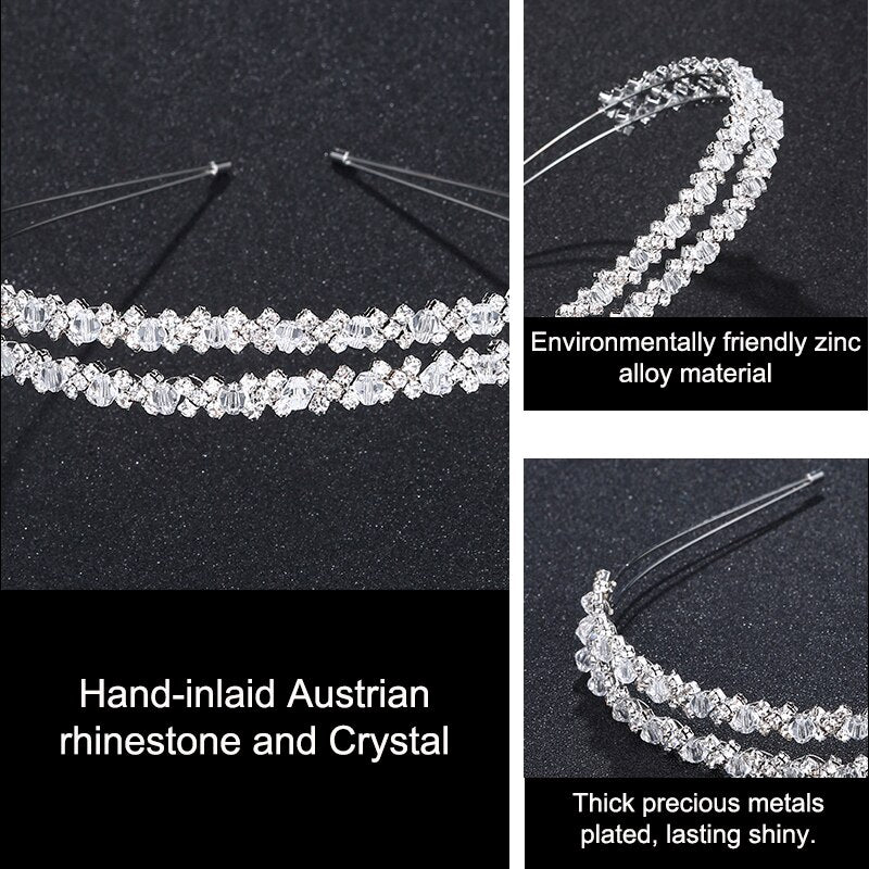 Crystal Rhinestones Hairbands Tiaras Beads Crowns Hair Accessories-Hair Accessories-Arimonz-Arimonz