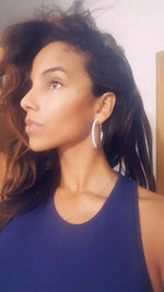 Crystal Round Hoop Earrings-Earrings-Arimonz-Arimonz