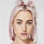 Crystal Round Hoop Earrings-Earrings-Arimonz-Arimonz