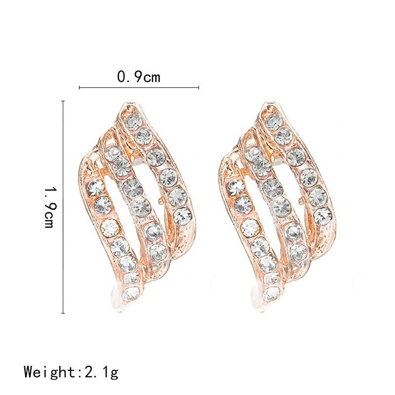 Crystal Stud Earrings-Earrings-Arimonz-Arimonz
