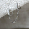 Crystal Zircon Chain Earring-Earrings-Arimonz-Arimonz