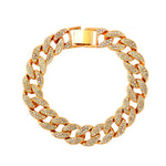Cuban Link Chain Anklet Bracelet For Women Rhinestone Anklets-Anklets-Arimonz-Gold-Arimonz