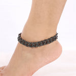 Curb Ankle Bracelet Jewelry Cuban Chain Bling Foot Anklet-Anklets-Arimonz-Arimonz