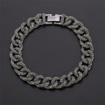 Curb Ankle Bracelet Jewelry Cuban Chain Bling Foot Anklet-Anklets-Arimonz-Black Gun-Arimonz