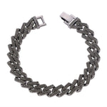 Curb Ankle Bracelet Jewelry Cuban Chain Bling Foot Anklet-Anklets-Arimonz-Black Gun Rhinestones-Arimonz