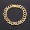Curb Ankle Bracelet Jewelry Cuban Chain Bling Foot Anklet-Anklets-Arimonz-Gold-Arimonz