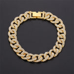 Curb Ankle Bracelet Jewelry Cuban Chain Bling Foot Anklet-Anklets-Arimonz-Gold-Arimonz