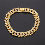 Curb Ankle Bracelet Jewelry Cuban Chain Bling Foot Anklet-Anklets-Arimonz-Gold-color-Arimonz