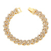 Curb Ankle Bracelet Jewelry Cuban Chain Bling Foot Anklet-Anklets-Arimonz-Gold Rhinestones-Arimonz