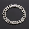Curb Ankle Bracelet Jewelry Cuban Chain Bling Foot Anklet-Anklets-Arimonz-Silver-Arimonz
