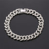 Curb Ankle Bracelet Jewelry Cuban Chain Bling Foot Anklet-Anklets-Arimonz-Silver Plated-Arimonz