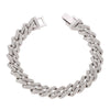 Curb Ankle Bracelet Jewelry Cuban Chain Bling Foot Anklet-Anklets-Arimonz-Silver Rhinestones-Arimonz