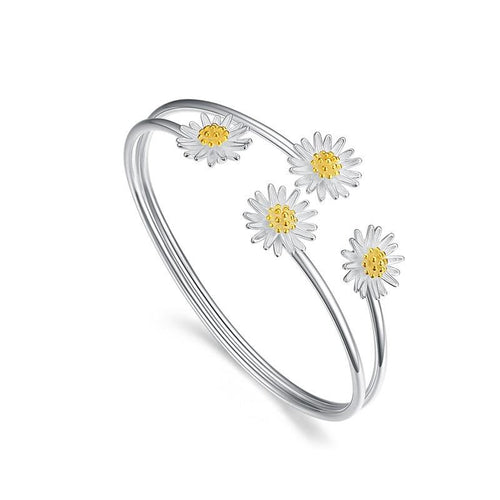 Daisy Charm Bangle-Braceletes-Arimonz-Arimonz