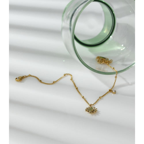 Daisy Charm Chain Anklet for Women Trendy Jewelry-Anklets-Arimonz-Arimonz