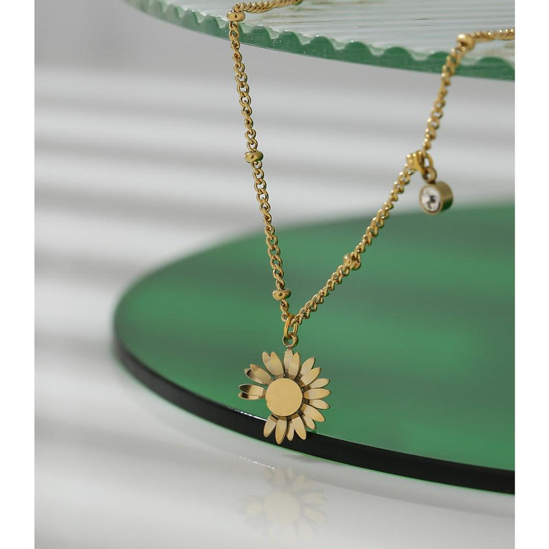 Daisy Charm Chain Anklet for Women Trendy Jewelry-Anklets-Arimonz-Arimonz