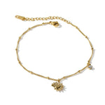 Daisy Charm Chain Anklet for Women Trendy Jewelry-Anklets-Arimonz-Arimonz