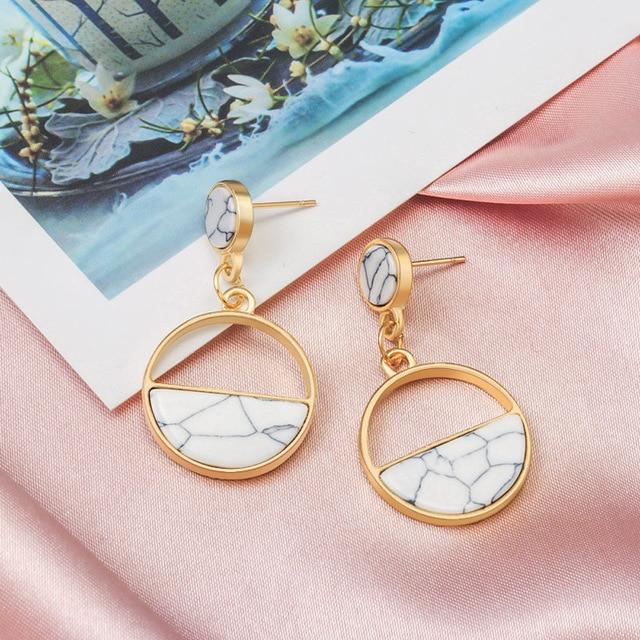 Dangle Drop Earrings-Earrings-Arimonz-B Marble-Arimonz