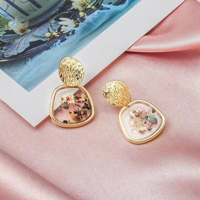 Dangle Drop Earrings-Earrings-Arimonz-Trapezoid-Arimonz