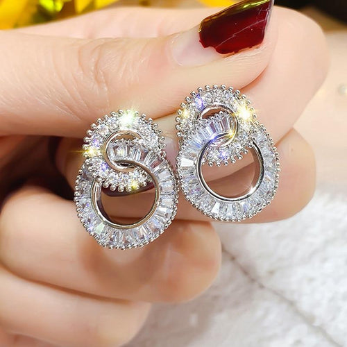 Dazzling Stud Earring Fashion Jewelry Women Earrings-Earrings-Arimonz-Arimonz