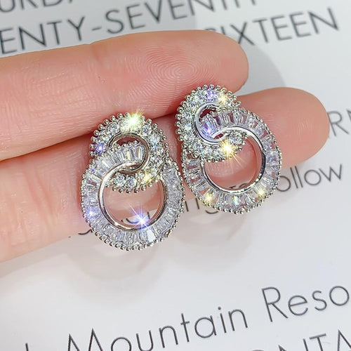 Dazzling Stud Earring Fashion Jewelry Women Earrings-Earrings-Arimonz-Arimonz