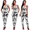 Deep V Sleeveless Jumpsuit-Casual Jumpsuits & Rompers-Arimonz-Arimonz