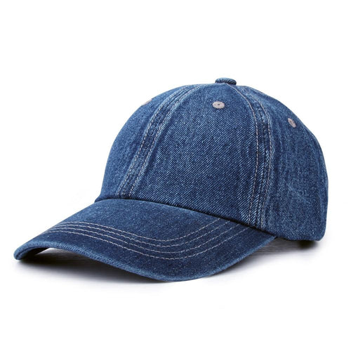 Denim Baseball Cap Snapback Hats Women Casual Hat Jeans Cap-Women's Caps-Arimonz-Arimonz