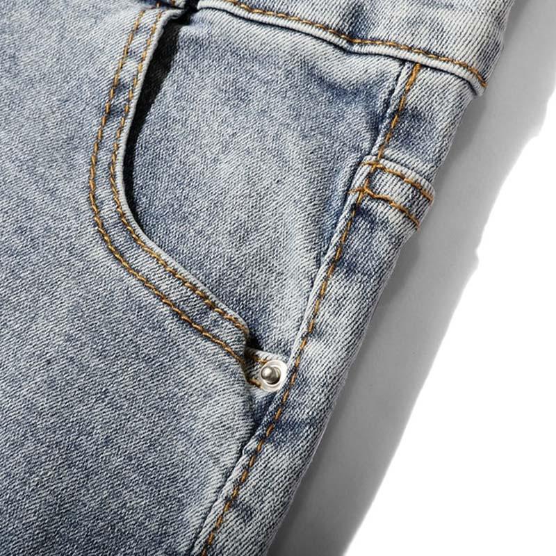 Denim Mini Skirts High Waist Blue Hip Jeans Beading Tassel Skirt-Denim Skirts-Arimonz-Arimonz