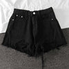 Denim Shorts - Women Wide Leg Hole Denim Shorts Casual Jeans Shorts Casual Shorts