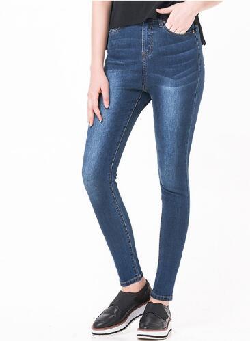 Denim Women's Jeans High Waist Stretchable Skinny Pants Trousers-Skinny Jeans-Arimonz-Dark Blue in White-S-Arimonz