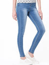 Denim Women's Jeans High Waist Stretchable Skinny Pants Trousers-Skinny Jeans-Arimonz-Light Blue in White-S-Arimonz