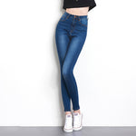 Denim Women's Jeans High Waist Stretchable Skinny Pants Trousers-Skinny Jeans-Arimonz-Arimonz