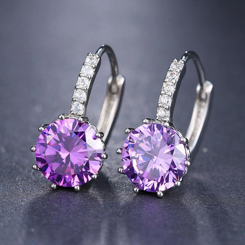 Diamond Element Stud Earrings-Earrings-Arimonz-Arimonz
