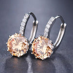 Diamond Element Stud Earrings-Earrings-Arimonz-champagne-Arimonz