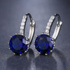 Diamond Element Stud Earrings-Earrings-Arimonz-dark blue-Arimonz