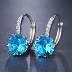Diamond Element Stud Earrings-Earrings-Arimonz-light blue-Arimonz