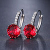 Diamond Element Stud Earrings-Earrings-Arimonz-red-Arimonz