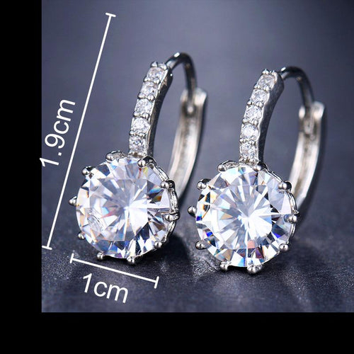 Diamond Element Stud Earrings-Earrings-Arimonz-Arimonz