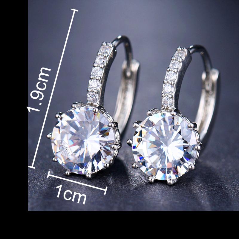 Diamond Element Stud Earrings-Earrings-Arimonz-Arimonz