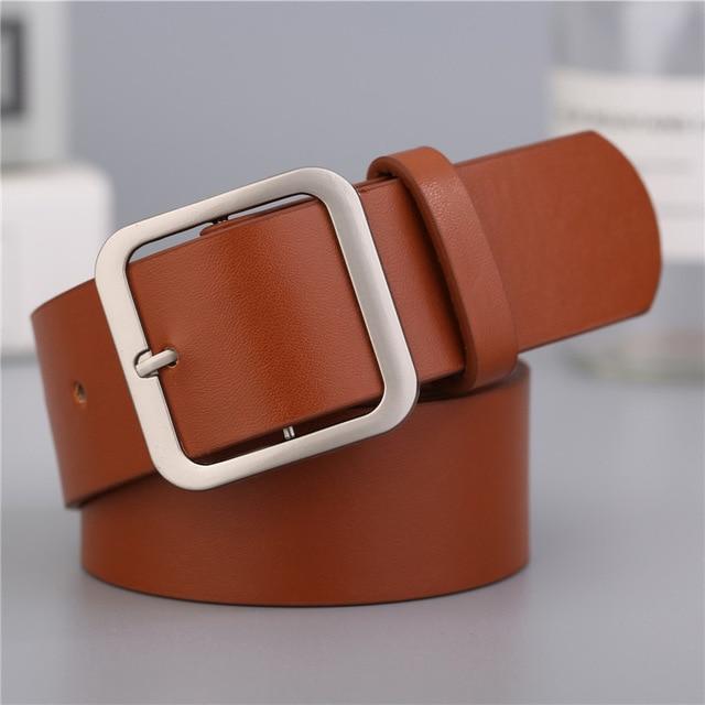 Diana Square Pin Buckle Belt-Belts-Arimonz-Arimonz
