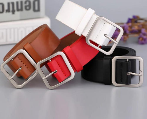 Diana Square Pin Buckle Belt-Belts-Arimonz-Arimonz
