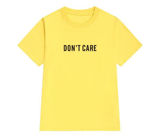 Don't Care Tee-Tee-Arimonz-Yellow-XXS-Arimonz