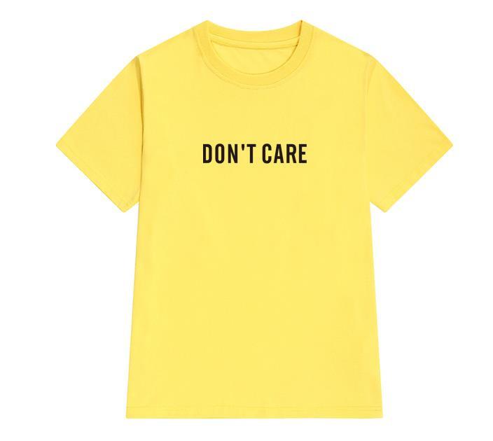 Don't Care Tee-Tee-Arimonz-Yellow-XXS-Arimonz