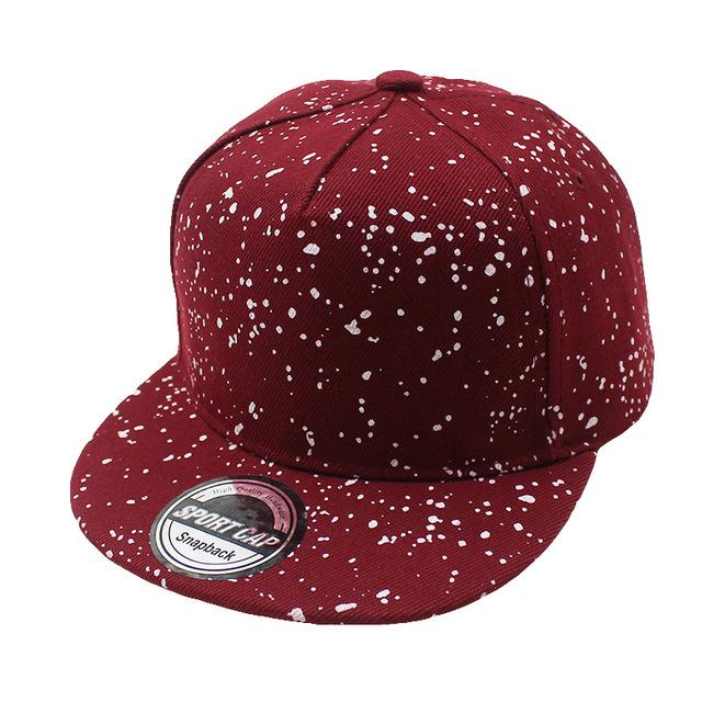 Dot Design Snapback Cap-Hats-Arimonz-Red-Arimonz