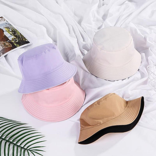 Double-faced Unisex Bucket Women Hat Outdoor Travel Cycling Caps-Bucket Hats-Arimonz-Arimonz